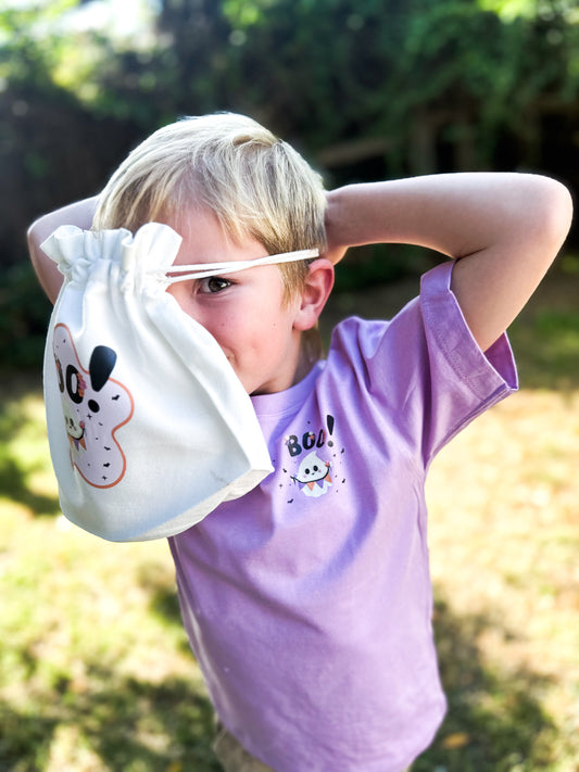 Floral Boo! & Ghost Kids t-shirt | Regular Fit