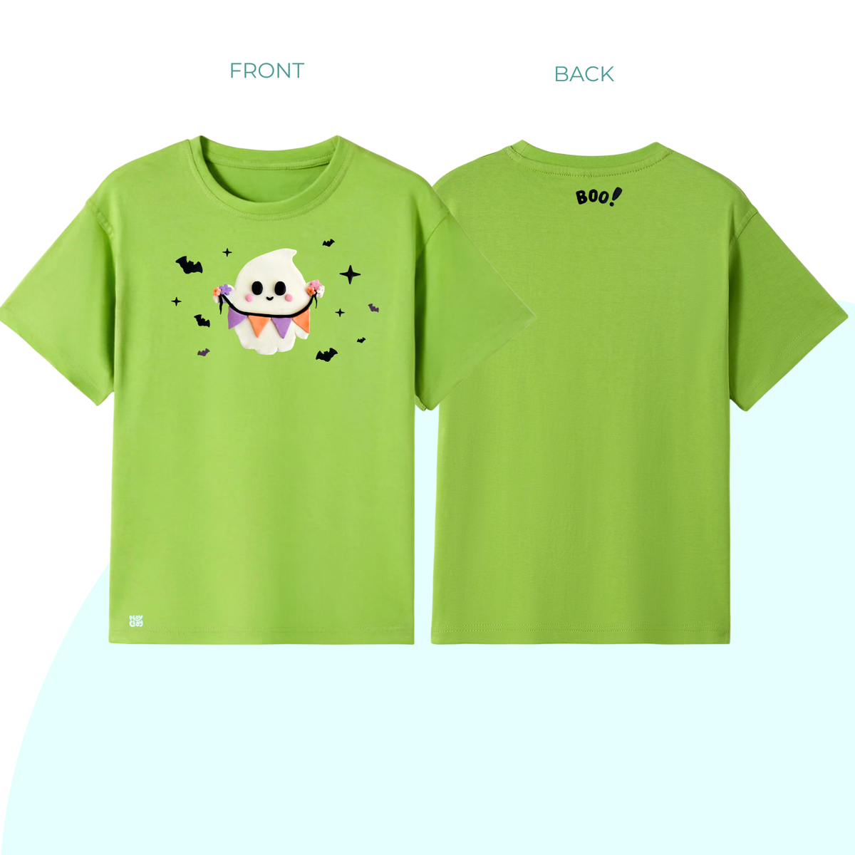 Large Ghost & Flags Kids t-shirt | Regular Fit