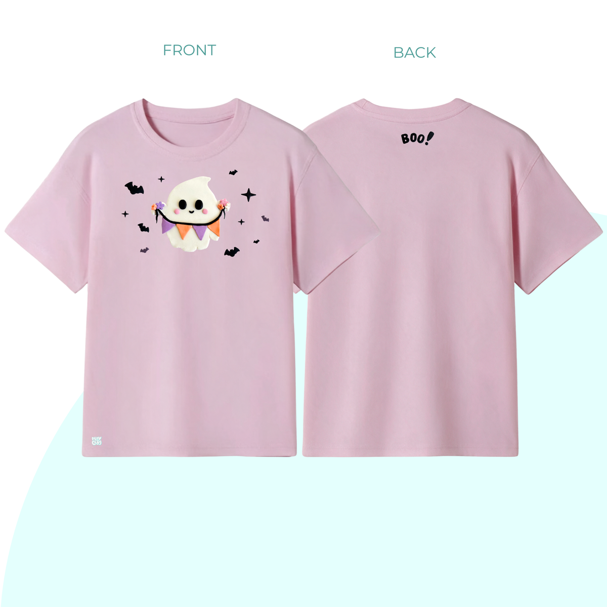 Large Ghost & Flags Kids t-shirt | Regular Fit