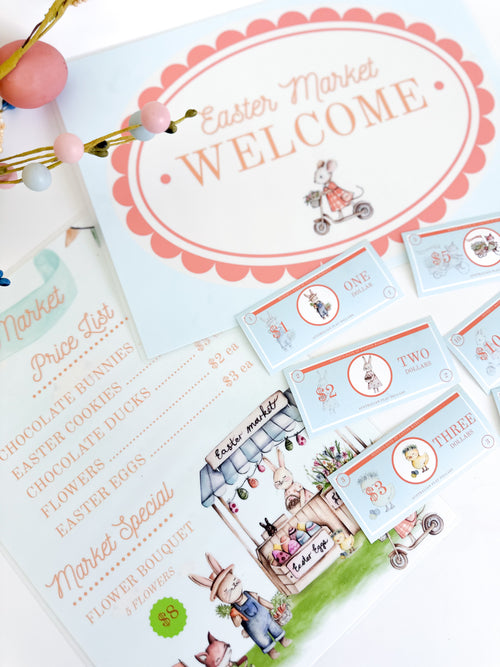 Easter Market | Printed Play Set