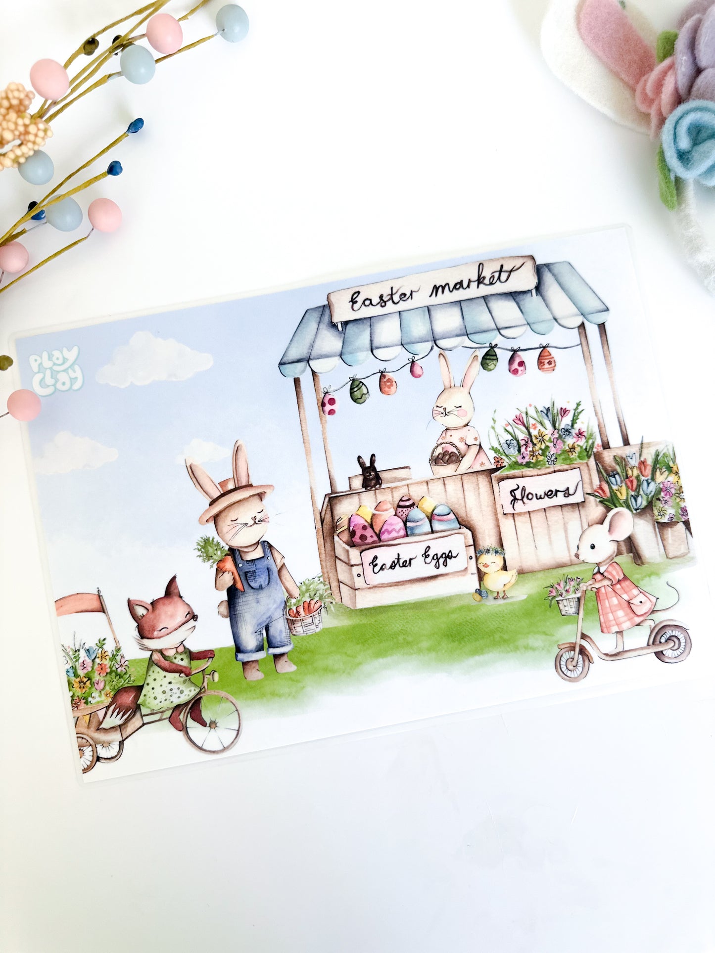 Easter Market Scene | Playmat