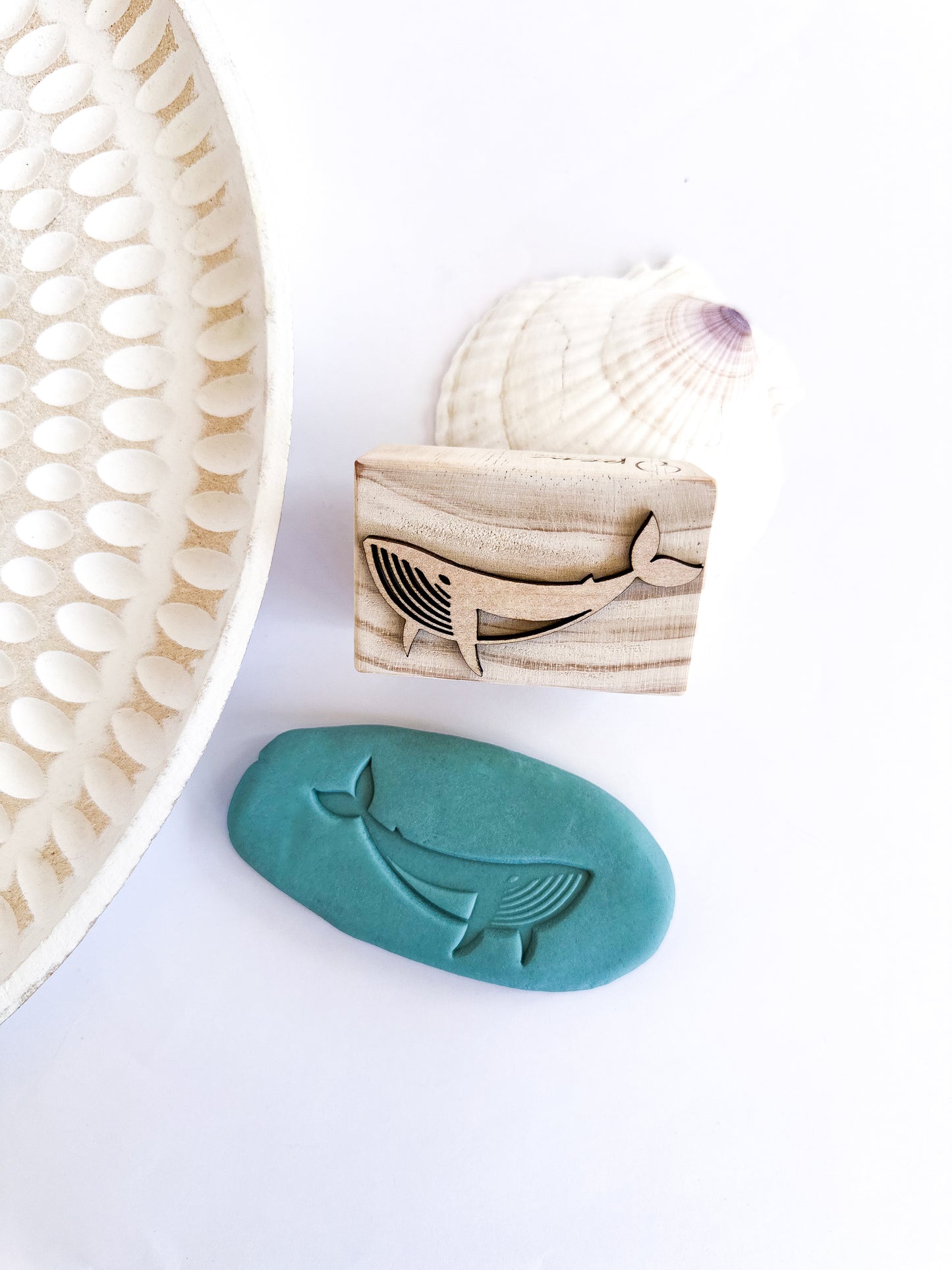 Ocean | Wooden Playdough Stamps | 4pcs