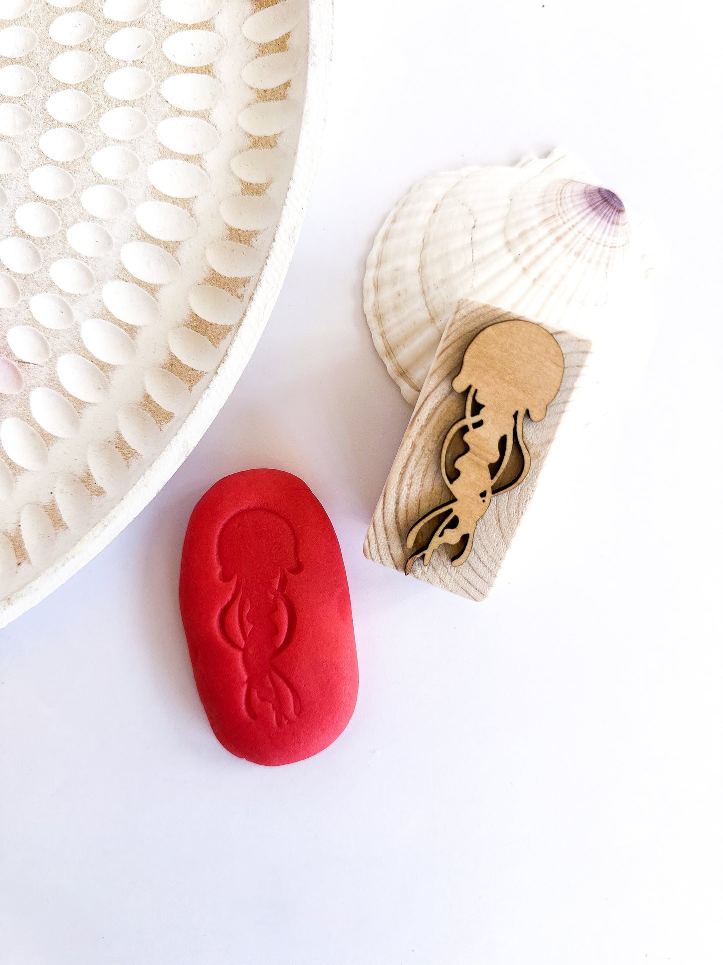 Ocean | Wooden Playdough Stamps | 4pcs