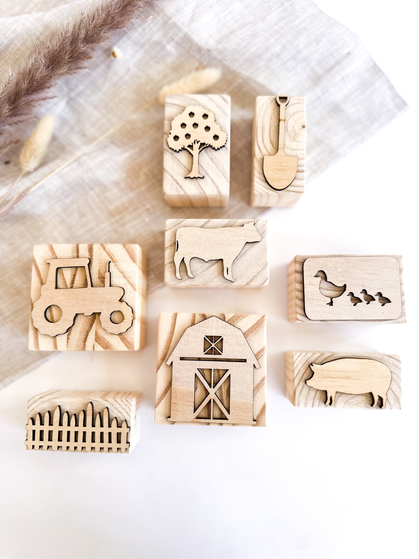 Farming | Wooden Stamp Set