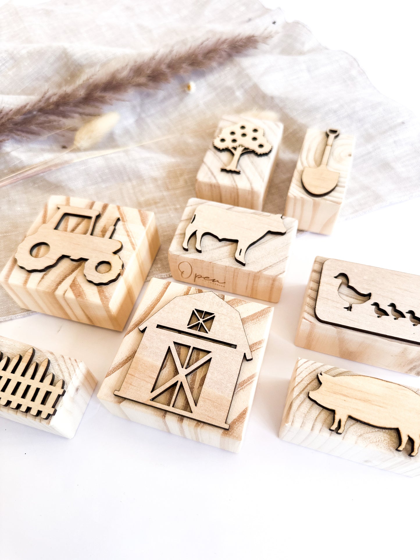Farming | Wooden Stamp Set