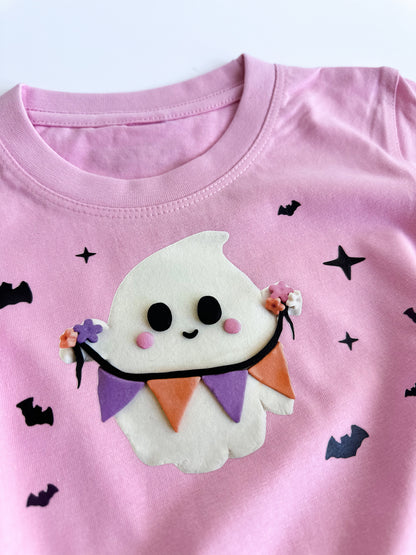 Large Ghost & Flags Kids t-shirt | Regular Fit