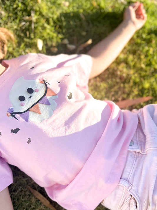 Large Ghost & Flags Kids t-shirt | Regular Fit