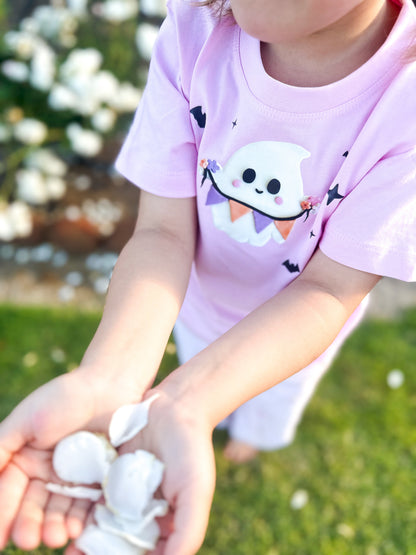 Large Ghost & Flags Kids t-shirt | Regular Fit