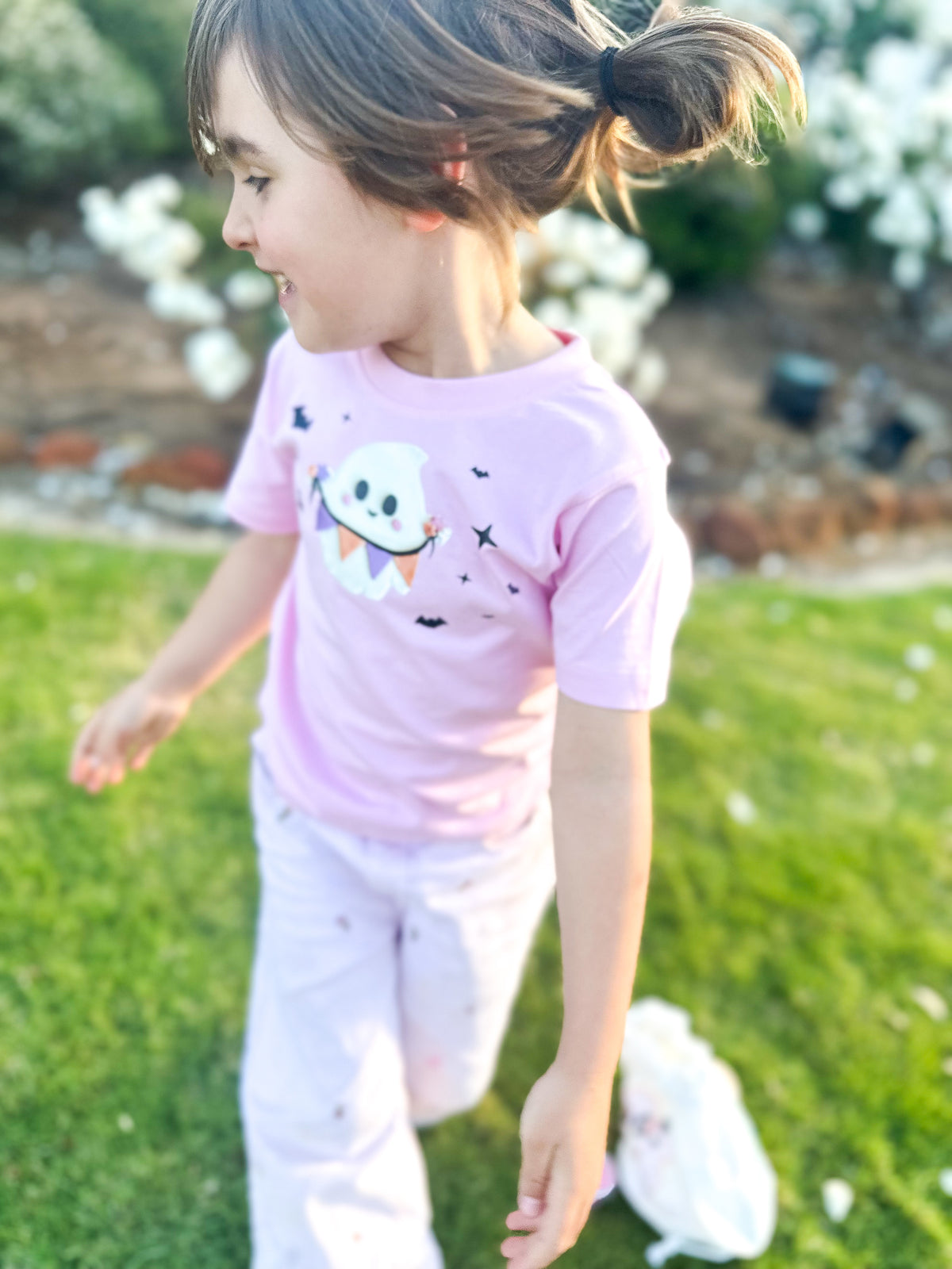 Large Ghost & Flags Kids t-shirt | Regular Fit