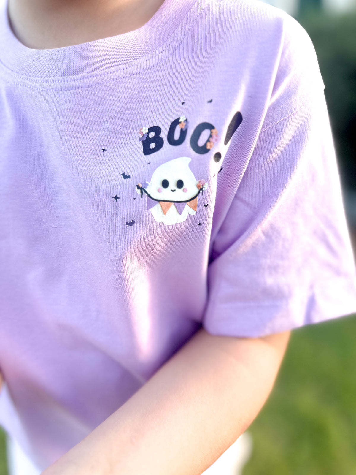Floral Boo! & Ghost Kids t-shirt | Regular Fit