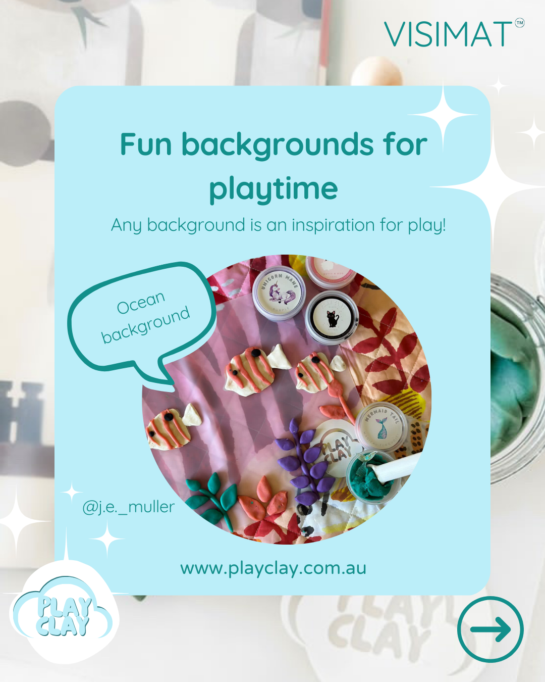 VISIMAT™️  Transparent | Silicone Playmat + Storage Bag